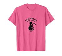 I Gatti Sono Il Mio Spirito Animale Magico Amante felino, Gatto Maglietta, Uomo, Rosa mélange, S
