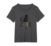 I Gatti Sono Il Mio Tipo di Persone - Amante felino Maglietta, Donna Plus-Size, Grigio Scuro, 2X