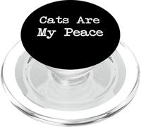 I gatti sono la mia pace citazioni divertenti PopSockets PopGrip per MagSafe