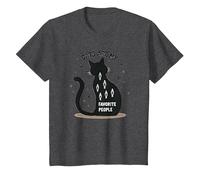 I Gatti Sono Le Mie Persone preferite - Amante felino Maglietta, Bambini, Grigio Scuro, 6 Anni