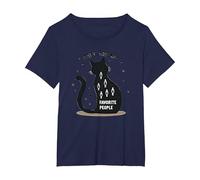I Gatti Sono Le Mie Persone preferite - Amante felino Maglietta, Donna Plus-Size, Navy, 5X