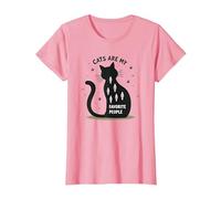 I Gatti Sono Le Mie Persone preferite - Amante felino Maglietta, Donna, Rosa, M