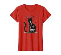 I Gatti Sono Le Mie Persone preferite - Amante felino Maglietta, Donna, Rosso, XL