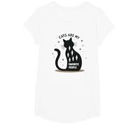 I Gatti Sono Le Mie Persone preferite - Amante felino Maglietta, Ragazze, Bianco, XS