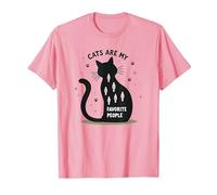 I Gatti Sono Le Mie Persone preferite - Amante felino Maglietta, Uomo, Rosa, 3XL