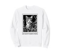 I Gatti Sono Le Mie Persone preferite (Cat Graphic) Felpa