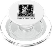 I gatti sono le mie persone preferite (Cat Graphic) PopSockets PopGrip per MagSafe