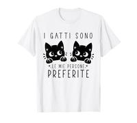 I Gatti Sono Le Mie Persone Preferite Gatto Divertente Donna Maglietta