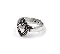 I Gemelli Anello Cuore Ex Voto in Argento Argento