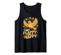 I Get Flappy When I'm Happy Cute Autism Awareness Bird Canotta
