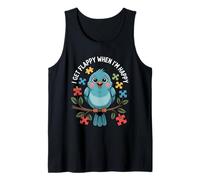I Get Flappy When I'm Happy Cute Autism Awareness Bird Canotta