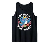 I Get Flappy When I'm Happy Cute Autism Awareness Bird Canotta