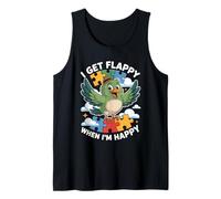 I Get Flappy When I'm Happy Cute Autism Awareness Bird Canotta