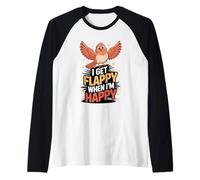 I Get Flappy When I'm Happy Cute Autism Awareness Bird Maglia con Maniche Raglan