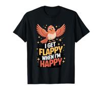 I Get Flappy When I'm Happy Cute Autism Awareness Bird Maglietta