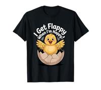 I Get Flappy When I'm Happy Cute Autism Awareness Bird Maglietta