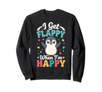 I Get Flappy When I'm Happy Pinguino Felpa