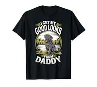 I Get My Good Look from Daddy Back Labrador Retriever Maglietta