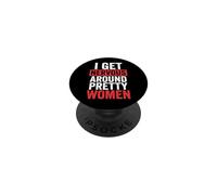 I Get Nervous Around Pretty Women PopSockets PopGrip Adesivo