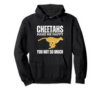 I ghepardi Mi Rendono Felice Tu Non Sei Tanto Divertente Cheetah Felpa con Cappuccio