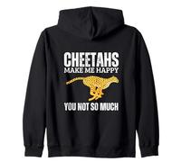 I ghepardi Mi Rendono Felice Tu Non Sei Tanto Divertente Cheetah Felpa con Cappuccio