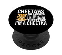 I ghepardi sono fantastici, sono fantastico, sono un ghepardo divertente PopSockets PopGrip Adesivo
