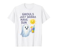 I Ghouls vogliono Solo Avere Il Sole - Sunny Ghost Cocktail Maglietta