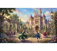 I giardini del castello Puzzle 1000 Pezzi,dai 14 Anni,Sfida Impossibile,Idea Regalo,Adulti E Ragazzi,Decorazione Casa,Cartone Di Qualità,Gioco Educativo,Antistress 38x26cm