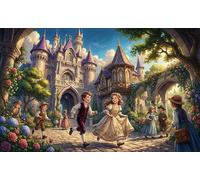 I giardini del castello Puzzle 1000 Pezzi,Sfida Impossibile,Idea Regalo,Gioco Educativo,Adulti E Ragazzi,Cartone Di Qualità,Decorazione Casa,dai 14 Anni,Antistress 70x50cm