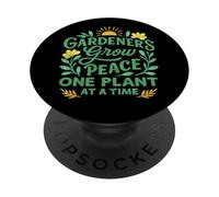 I giardinieri coltivano la pace una pianta alla volta per i fan delle piante PopSockets PopGrip Adesivo
