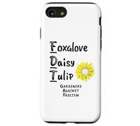 I giardinieri di tulipani Foxglove Daisy contro la protesta contro il fascismo Custodia per iPhone SE (2020) / 7 / 8