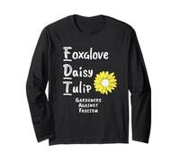 I giardinieri di tulipani Foxglove Daisy contro la protesta contro il fascismo Maglia a Manica