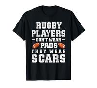 I giocatori di rugby non indossano imbottiture indossano cicatrici Calcio Rugby Maglietta