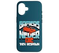 I giocatori non muoiono mai Respawn Gaming Controller Custodia per iPhone 16