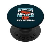 I giocatori non muoiono mai Respawn Gaming Controller PopSockets PopGrip Adesivo
