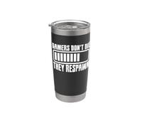 I giocatori non muoiono Respawn Funny Gaming Gamer Bicchiere termico in acciaio inox doppia parete