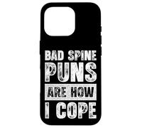 I giochi di parole Bad Spine sono il modo in cui faccio fronte a un divertente papà chiropratico Custodia per iPhone 16 Pro