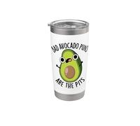 I giochi di parole di avocado cattivi sono i pozzi divertente gioco di parole di frutta Bicchiere termico in acciaio inox doppia parete