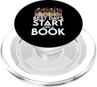 I giorni migliori iniziano con un amante del libro Wildflowers Book Nerd Geek PopSockets PopGrip per MagSafe