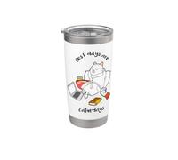 I giorni migliori sono Caturdays Kitty, simpatici e divertenti amanti dei gatti Bicchiere termico in acciaio inox doppia parete
