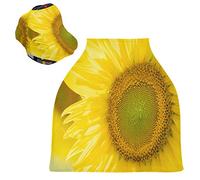 I Girasoli Fioriscono Arte Autunnale Auto per Bambini Passeggino Tettoia Copri Seggiolino Copertura Infermieristica per L'Allattamento Al Seno All-In-1 Morbido Traspirante Elastica Tettuccio