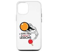 I Give Free Smash Lessons Funny Table Tennis Player Love Custodia per iPhone 12/12 Pro