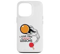 I Give Free Smash Lessons Funny Table Tennis Player Love Custodia per iPhone 13 Pro