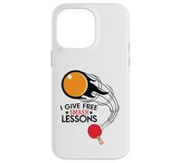 I Give Free Smash Lessons Funny Table Tennis Player Love Custodia per iPhone 14 Pro Max