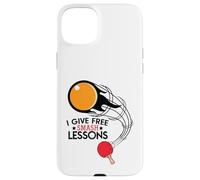 I Give Free Smash Lessons Funny Table Tennis Player Love Custodia per iPhone 15 Plus