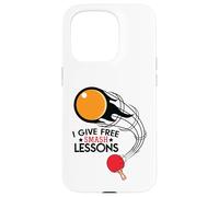 I Give Free Smash Lessons Funny Table Tennis Player Love Custodia per iPhone 15 Pro