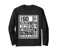 I Go To The Gym Everyday Routine di forza di fitness |------ Maglia a Manica