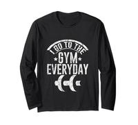 I Go To The Gym Everyday Routine di forza fitness - Maglia a Manica