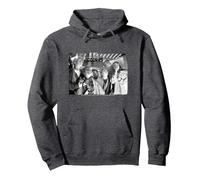 I Goonies Nero E Bianco Nascondere Scena Felpa con Cappuccio, Unisex per Adulti, Grigio Scuro, L