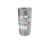 I Got 99 Problems Show Your Work Funny Tutor - Math Teacher Bicchiere termico in acciaio inox doppia parete